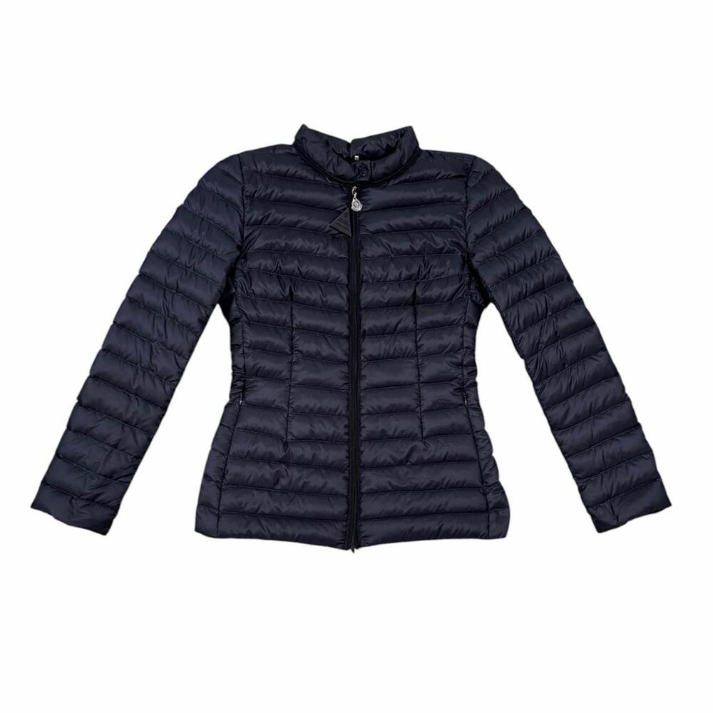 Moncler damas navy blue quilted down puffer jacket Size 00
